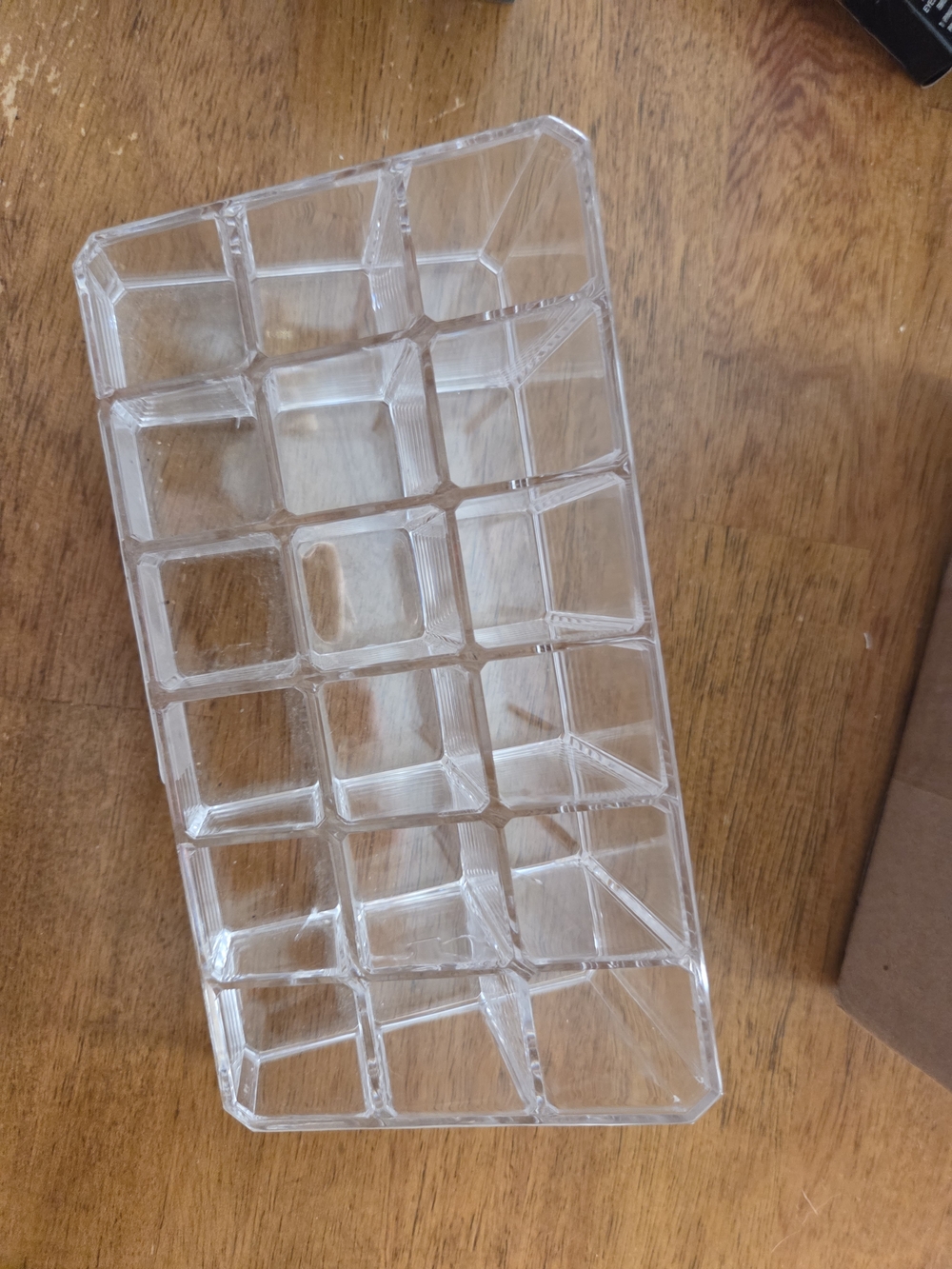 Clear Multi-Compartment Cosmetic & Accessory Organizer Tray